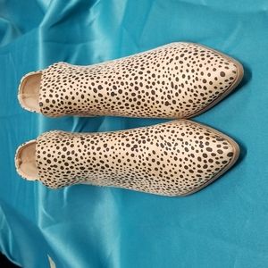 Cheetah print ankle boots